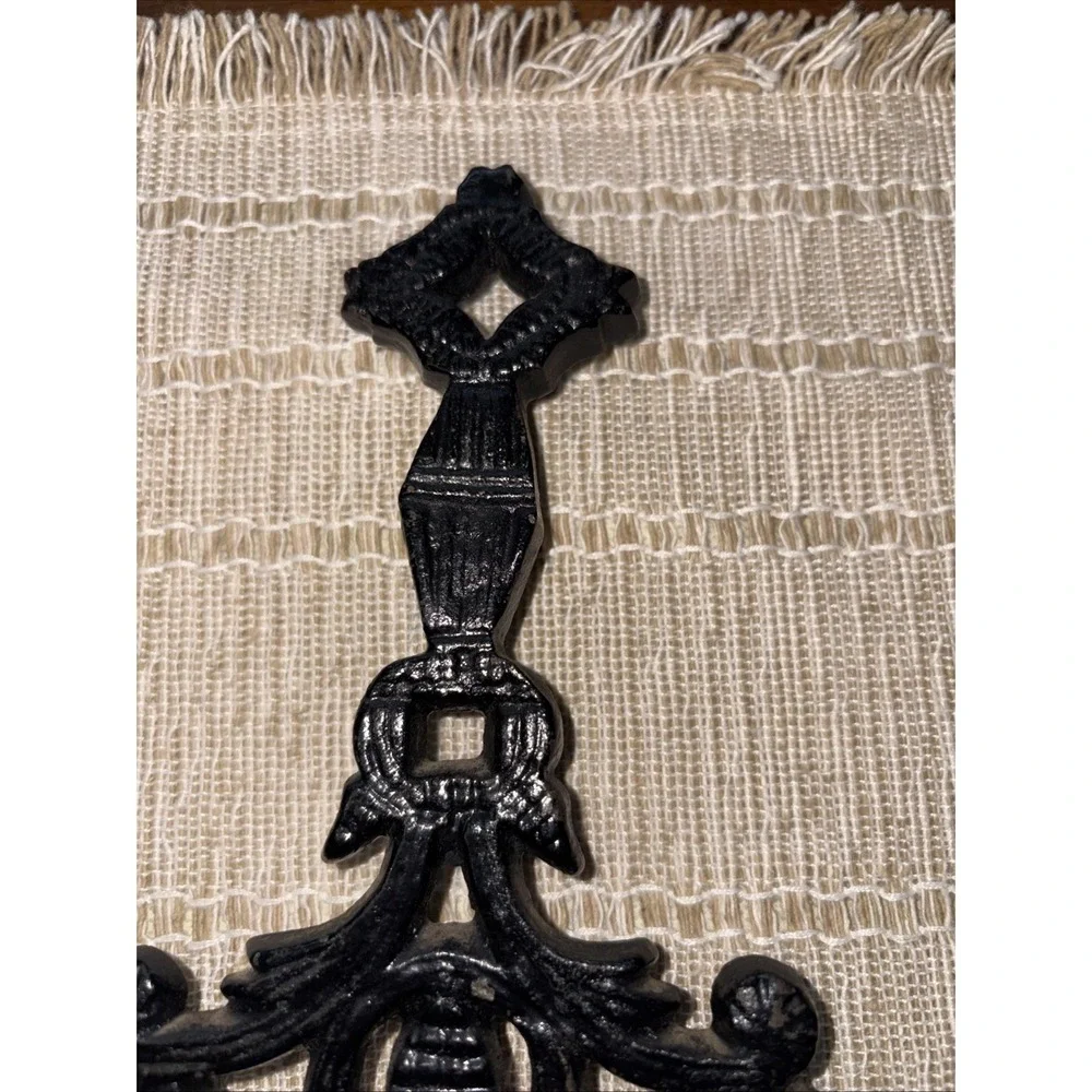 Iron Table Trivet‎ with Handle VTG